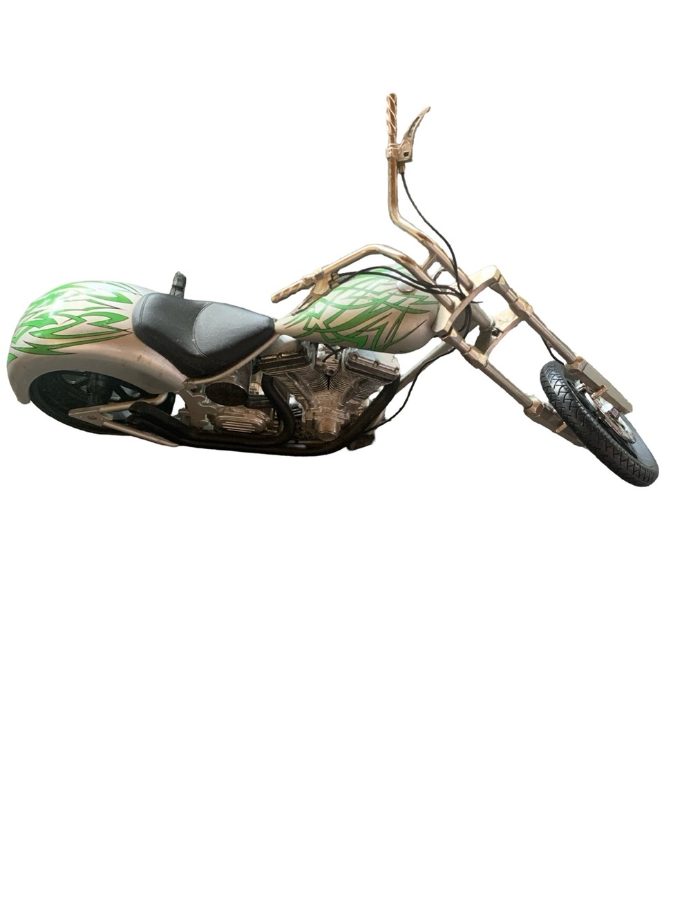 Orange County Choppers Green & Silver Chopper Motorcycle Bike Toy Zone Inc.